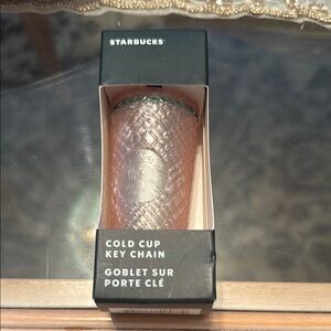 Starbucks Iridescent Pink Cold Cup Key Chain
